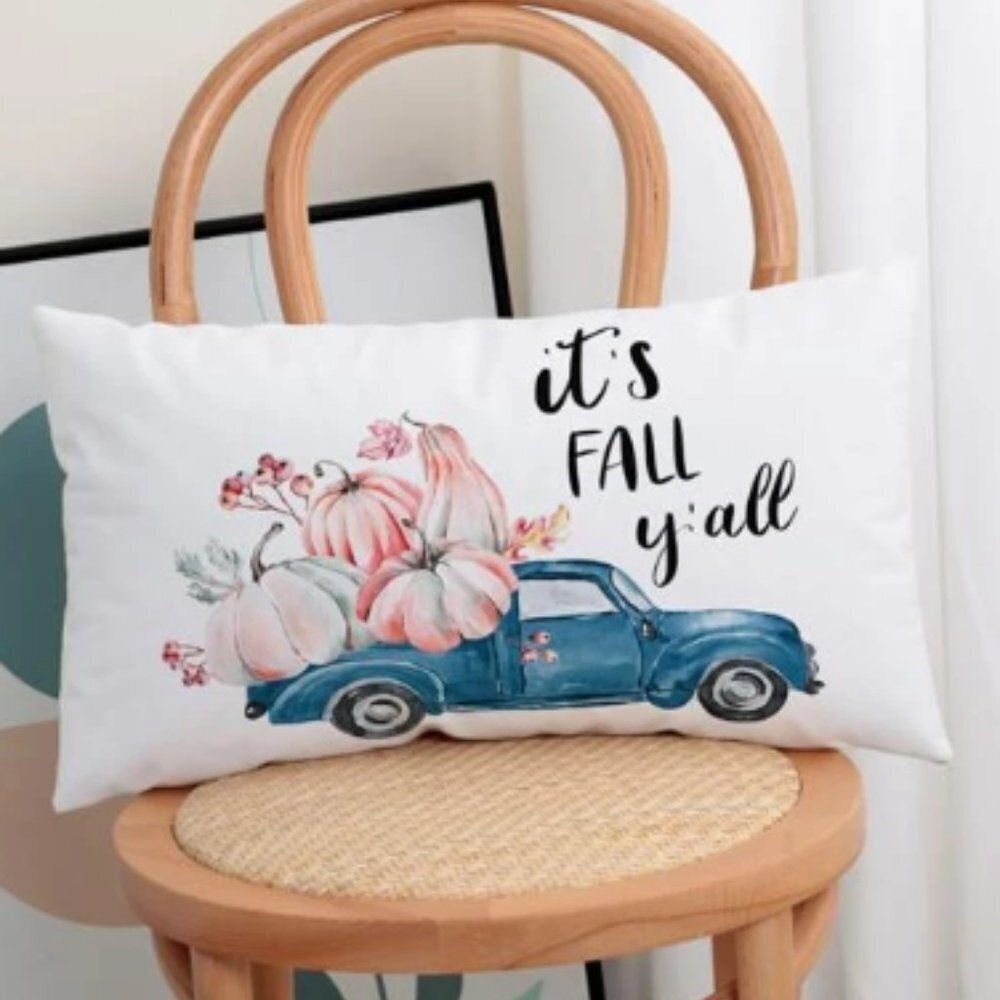 🍁HP🍁 NEW Pumpkin Print Cushion Cover